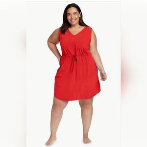 Eddie Bauer Departure Easy Tank Dress  Women's 3X Red